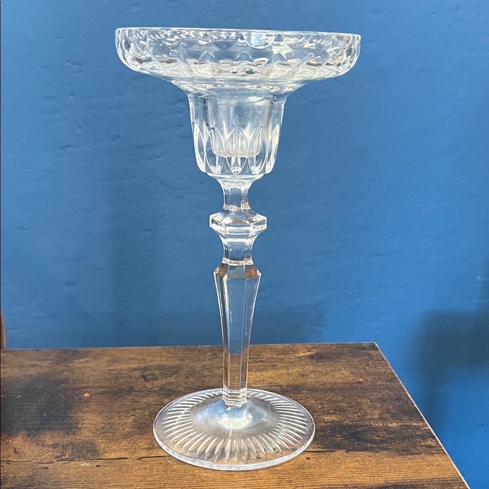 ATLANTIS GEORGIAN CUT CRYSTAL CANDLESTICK